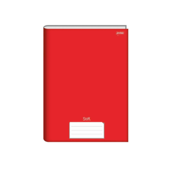 imagem Caderno CD Brochura 1/4 Vermelho Stiff 48 Folhas