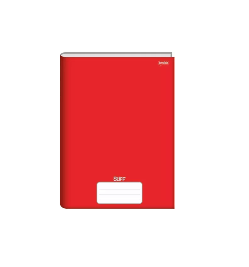 imagem Caderno CD Brochura 1/4 Vermelho Stiff 96 Folhas