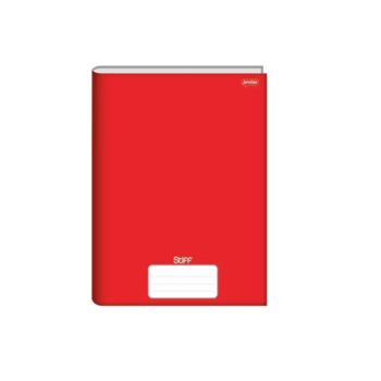 imagem Caderno CD Brochura 1/4 Vermelho Stiff 96 Folhas