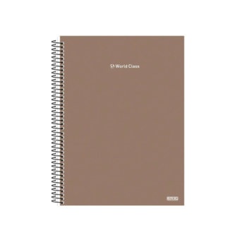 imagem Caderno Univ. CD Espiral World Class Marrom 80 Folhas