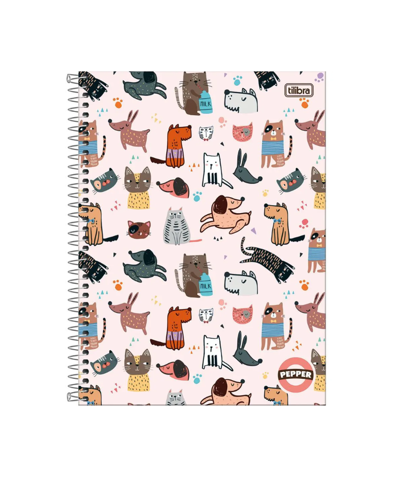 imagem Caderno Univ. CD Espiral Pepper Tilibra Fem 80 Folhas