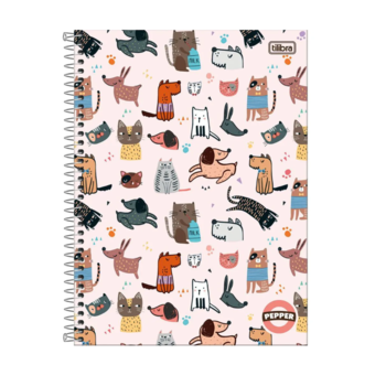 imagem Caderno Univ. CD Espiral Pepper Tilibra Fem 80 Folhas