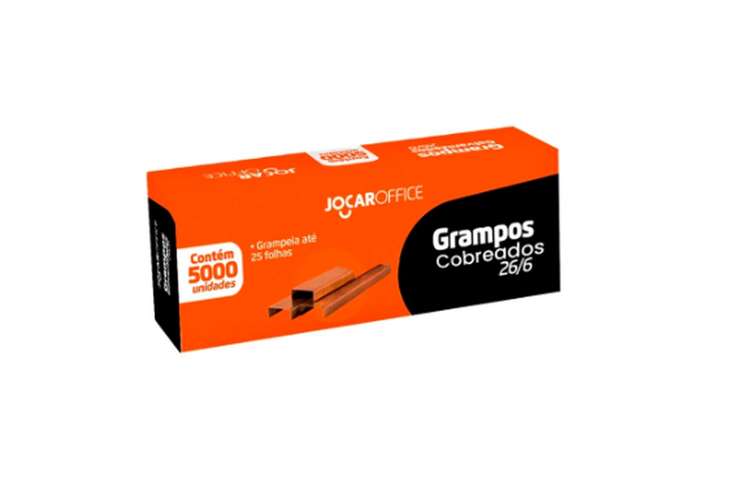 imagem Grampos Cobreados 26/6 JocarOffice