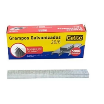 imagem Grampos Galvanizados 26/6 Gatte