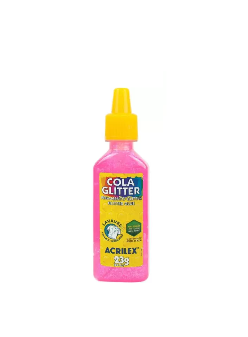 imagem Cola Glitter Pink 23g Acrilex