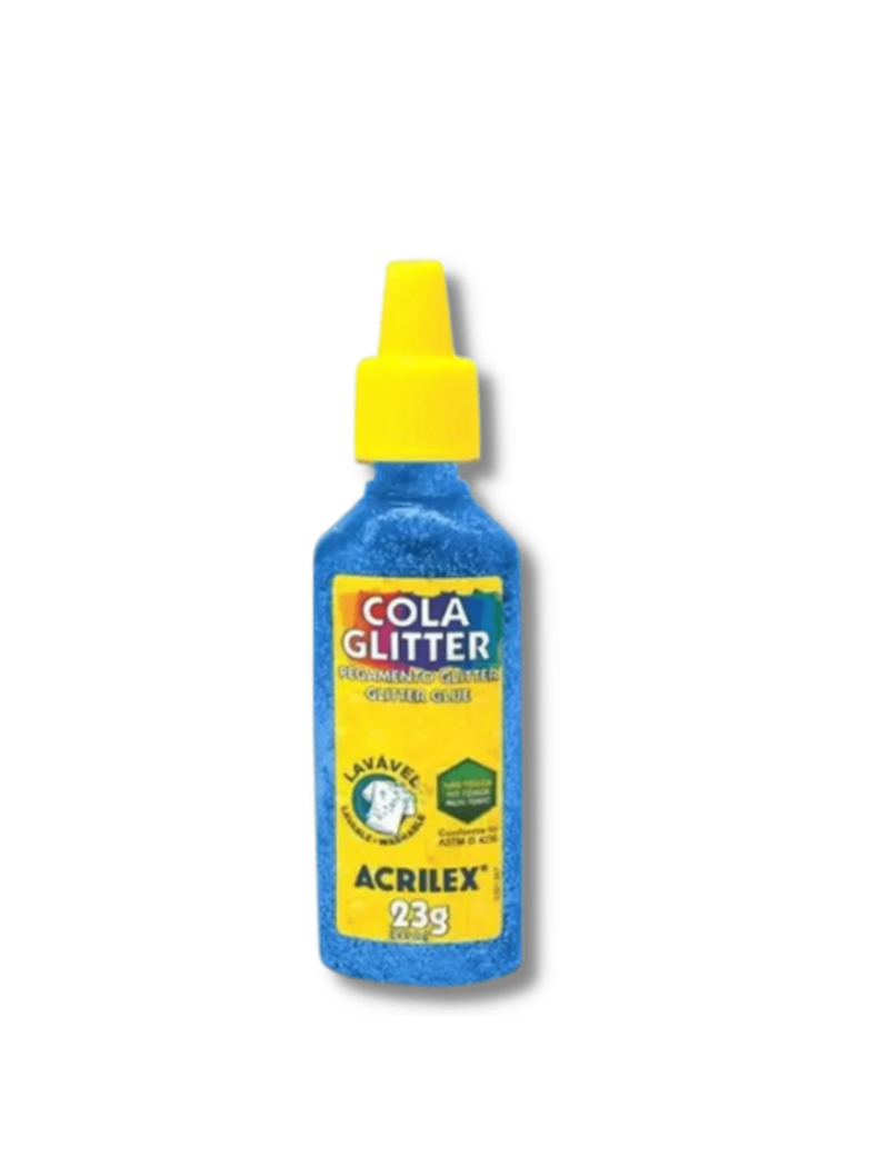 imagem Cola Glitter Azul 23g Acrilex