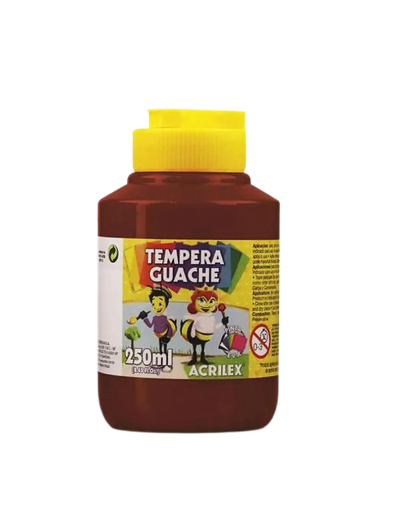 imagem Tempera Guache Marrom Acrilex 250ml