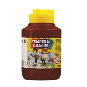 imagem Tempera Guache Marrom Acrilex 250ml