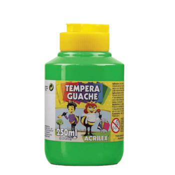 imagem Tempera Guache Verde Folha Acrilex 250ml