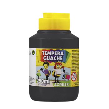 imagem Tempera Guache Preto Acrilex 250ml