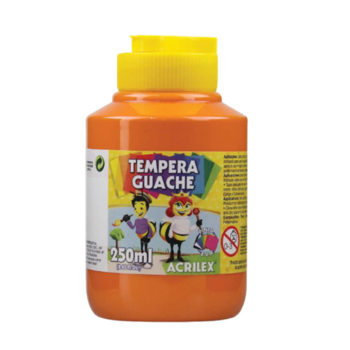 imagem Tempera Guache Laranja Acrilex 250ml