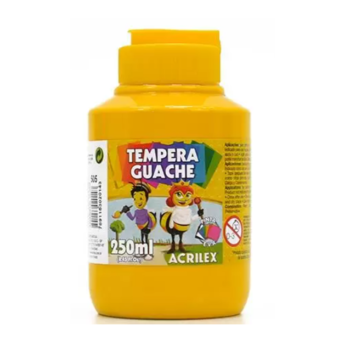 imagem Tempera Guache Amarelo Ouro Acrilex 250ml