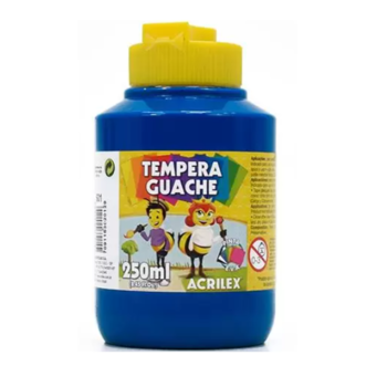 imagem Tempera Guache Azul Turquesa Acrilex 250ml