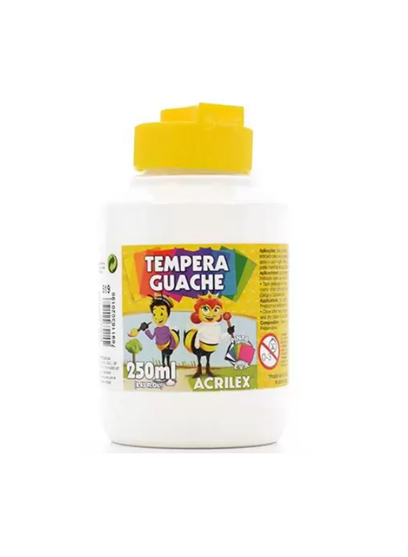 imagem Tempera Guache Branco Acrilex 250ml