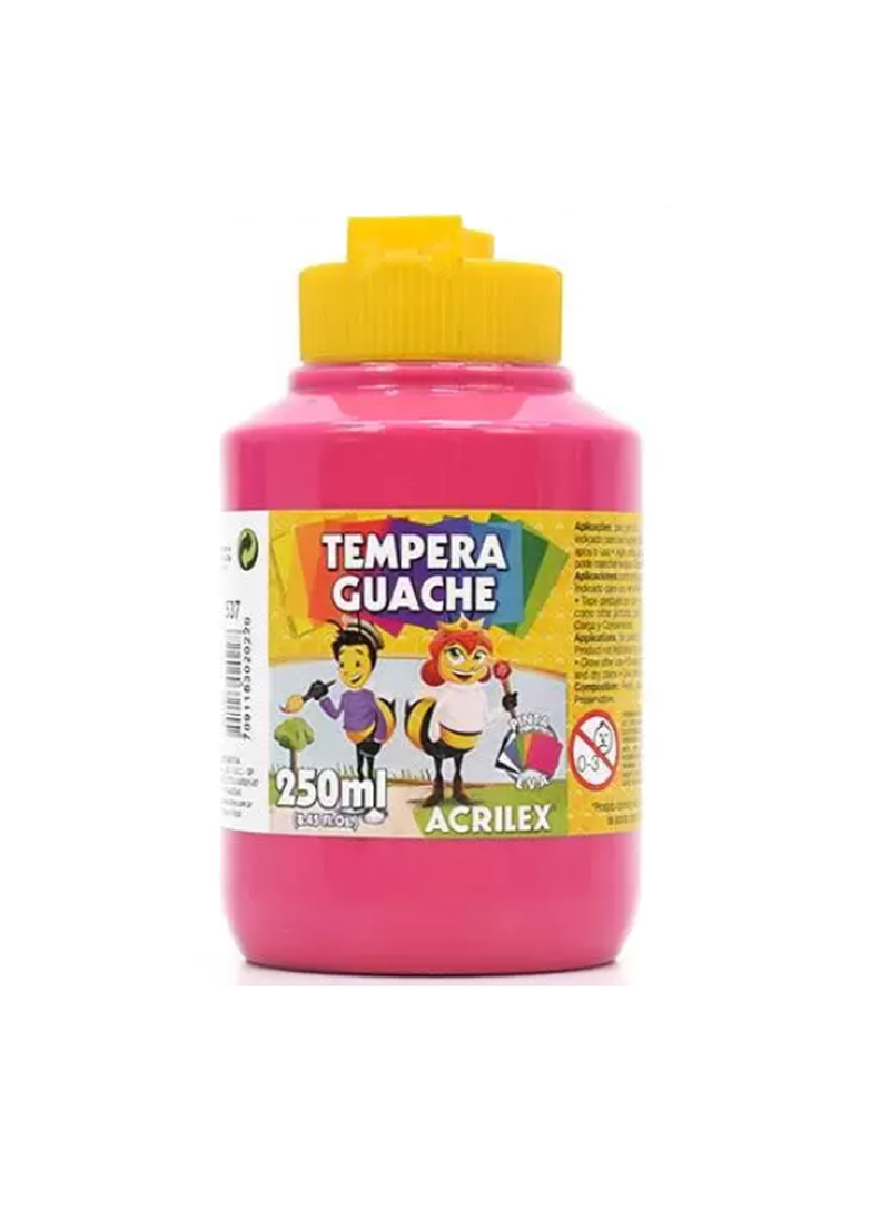 imagem Tempera Guache Rosa Acrilex 250ml