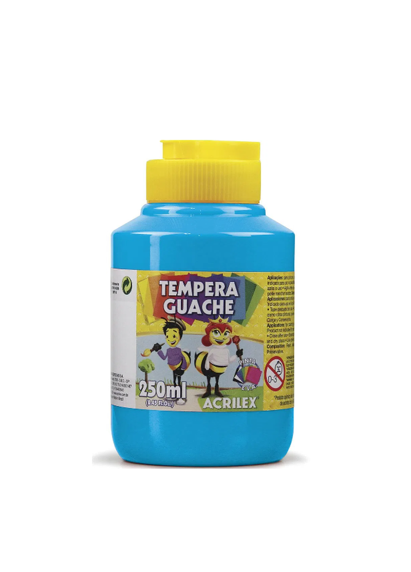 imagem Tempera Guache Azul Celeste Acrilex 250ml