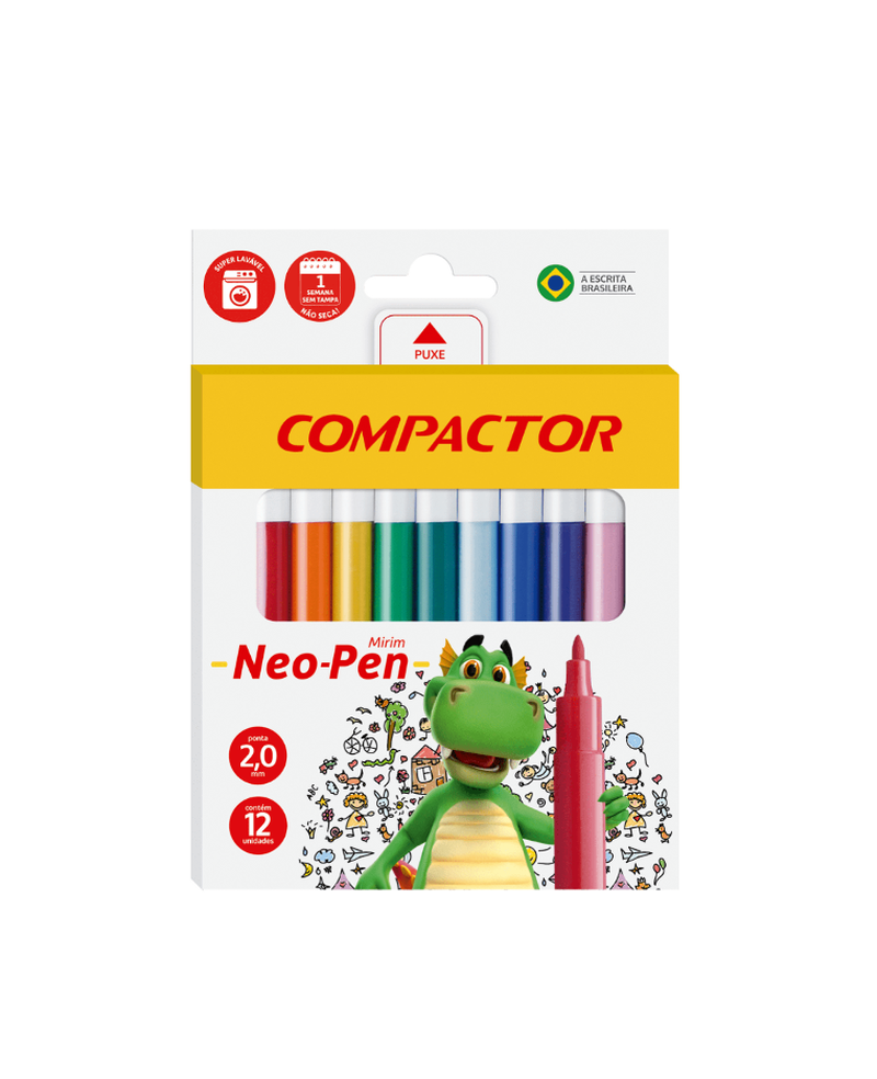 imagem Caneta Hidrográfica Neo-Pen Mirim Compactor 12un 