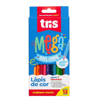 imagem Lápis de Cor Soft Color Mega Tris 12un