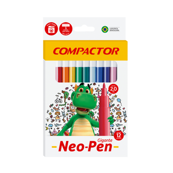 imagem Caneta Hidrográfica Neo-Pen Gigante Compactor 12un 