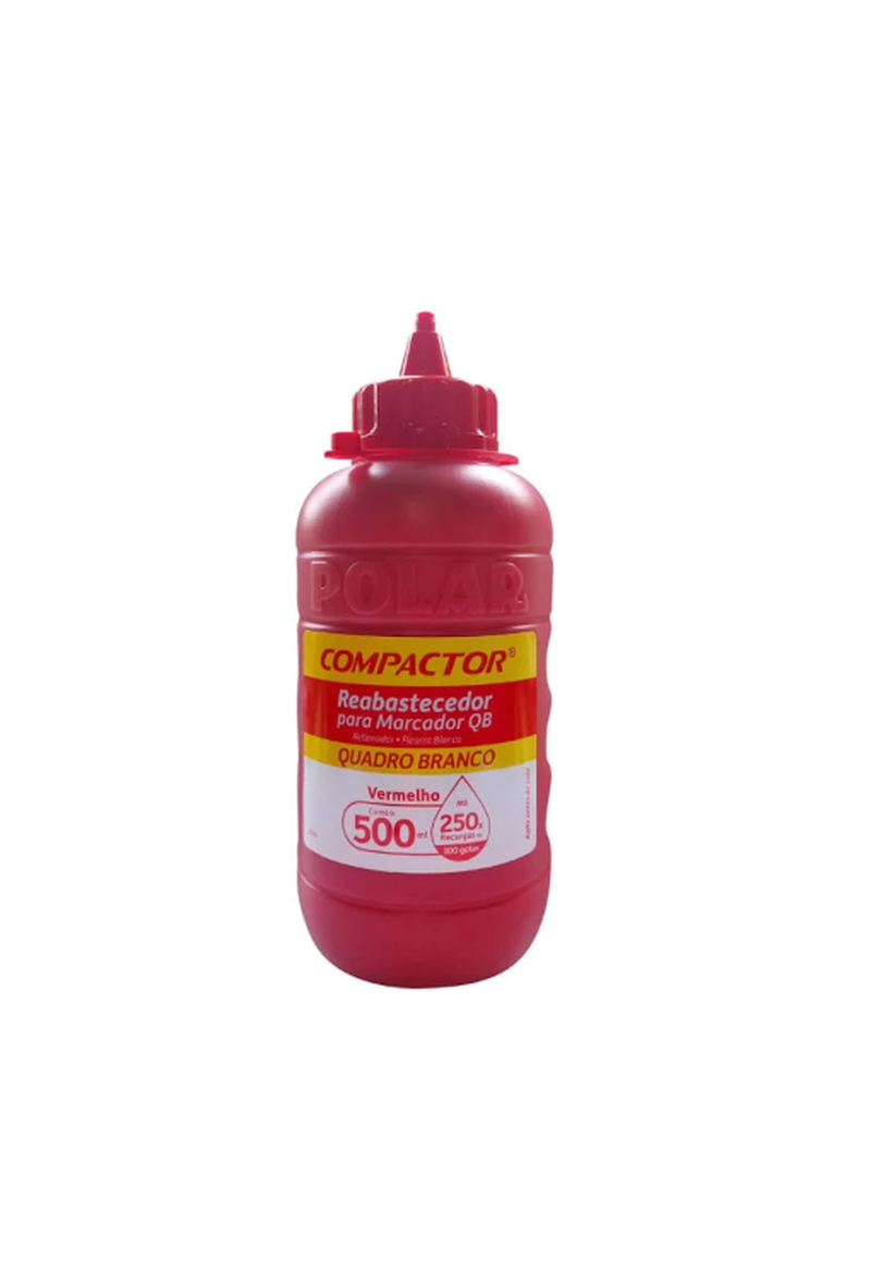 imagem Reabastecedor para Marcador QB Vermelho Compactor 500ml