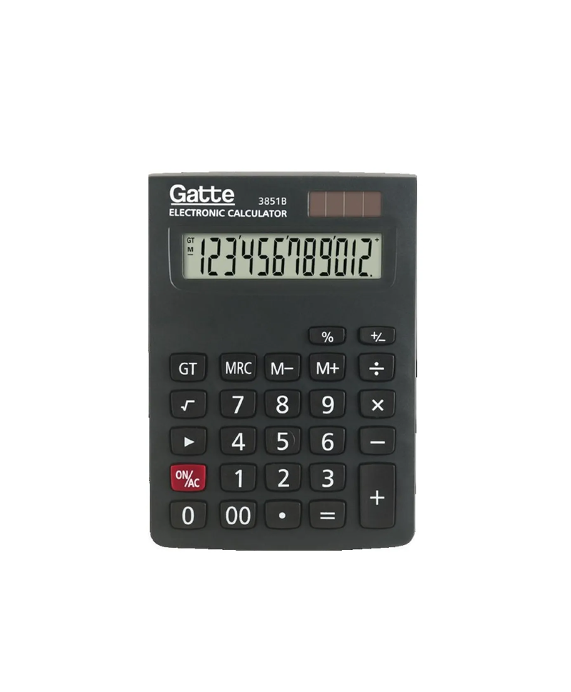 imagem Calculadora de Mesa 3851B Preta Gatte