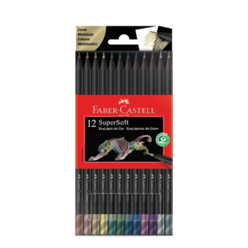 imagem SuperSoft 12 Cores Metalicas Faber-Castell