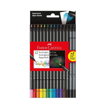 imagem Lápis de Cor SuperSoft 12+2 Faber-Castell