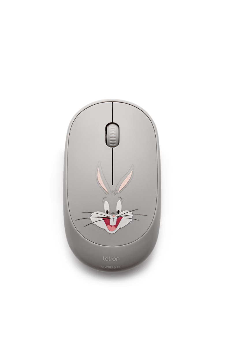 imagem Mouse s/Fio 3 Botões Looney Tunes Letron 1000DPI