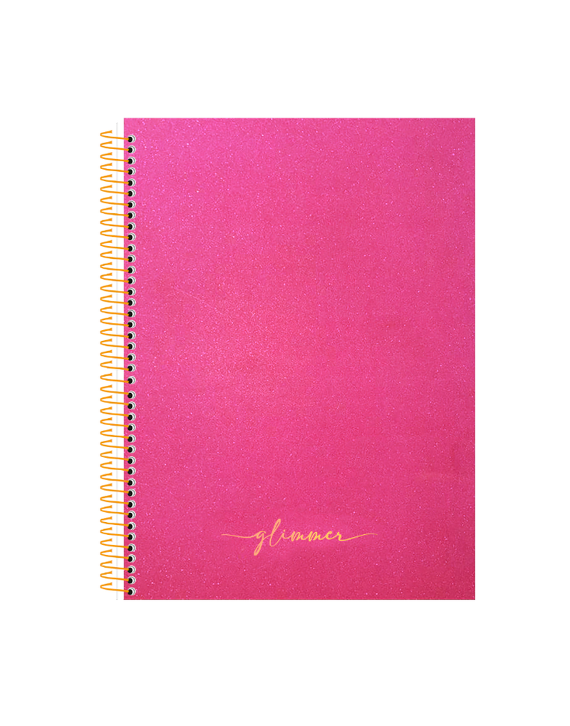 imagem Caderno Colegial CD Espiral Glimmer Rosa SD 1 matéria