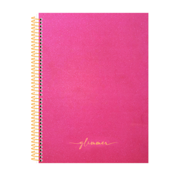 imagem Caderno Colegial CD Espiral Glimmer Rosa SD 1 matéria