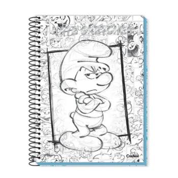 imagem Caderno Univ. CD Espiral Smurf Credeal 1 Matéria 