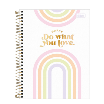 imagem Caderno Colegial CD Espiral HAPPY Tilibra 80 Folhas