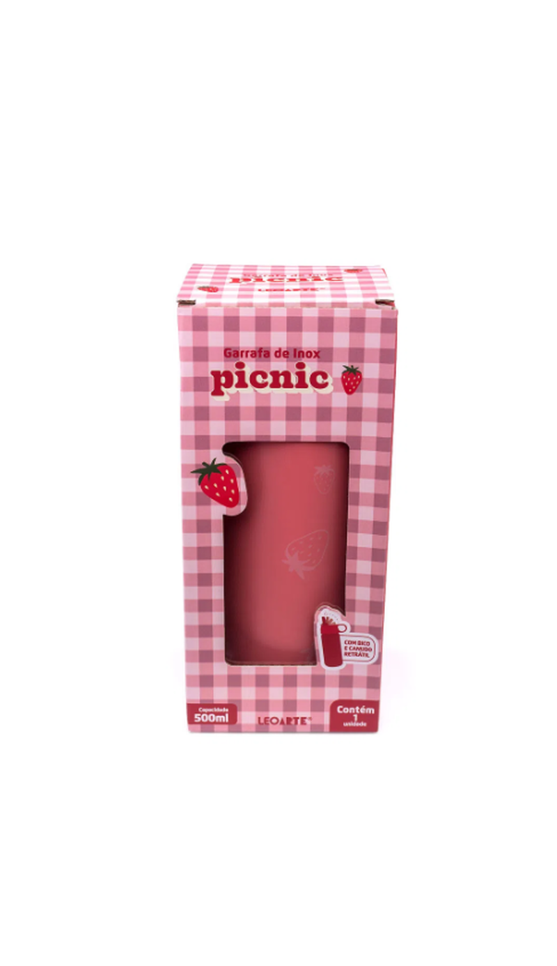 imagem Garrafa de Inox PICNIC LeoArte 500ml