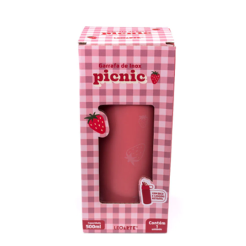 imagem Garrafa de Inox PICNIC LeoArte 500ml