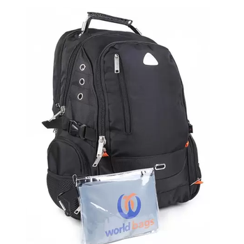 imagem Mochila World Bags Executiva c/Capa de Chuva Preta