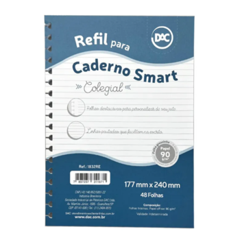 imagem Refil para Caderno Argolado Colegial Smart DAC 48fls