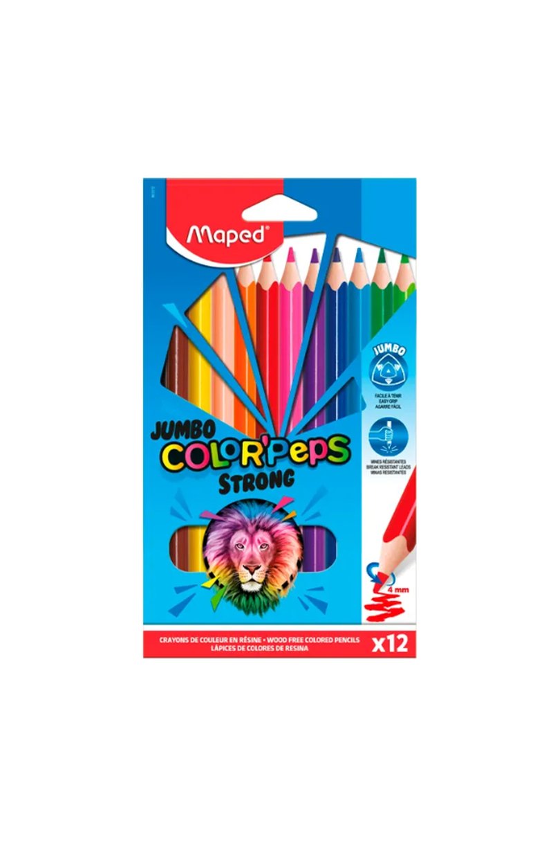 imagem Lápis de Cor Jumbo Color'Peps Strong Maped