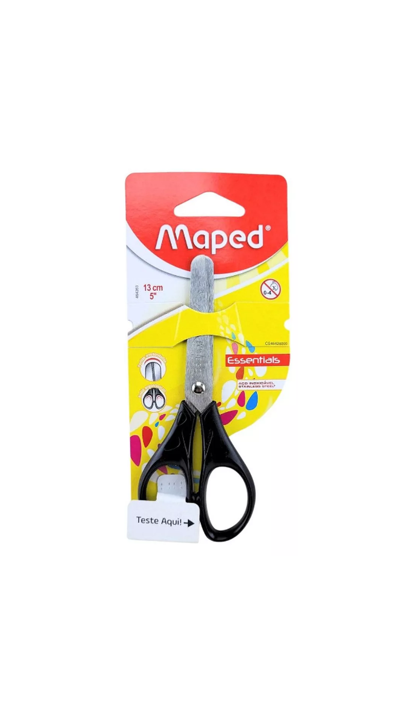 imagem Tesoura 13cm Essentials Preta Maped