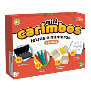 imagem Mini Carimbo Letras e Números +Sinais Unica Pais e Filhos