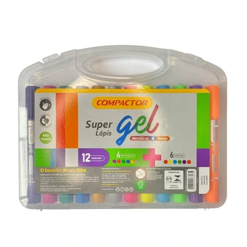 imagem Giz de Cera Super Gel Estojo c/12un Compactor