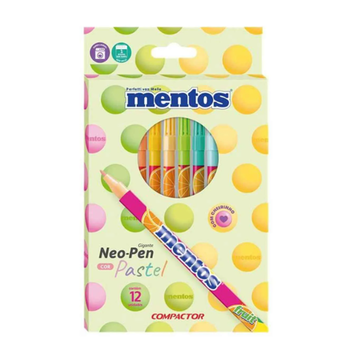 imagem Caneta Hidrográfica Neo Pen Gigante Mentos Pastel Compactor