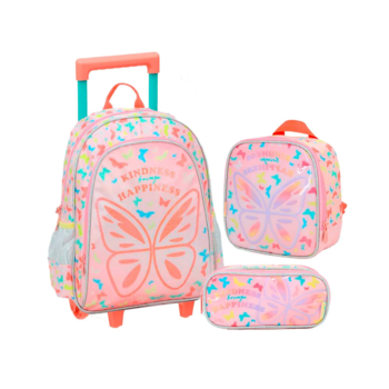 imagem Kit Mochila Carrinho/Lancheira/Estojo Pack Me Fly Away Pacific