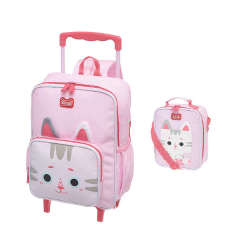 imagem Kit Mochila de Carrinho e Lancheira Kouii