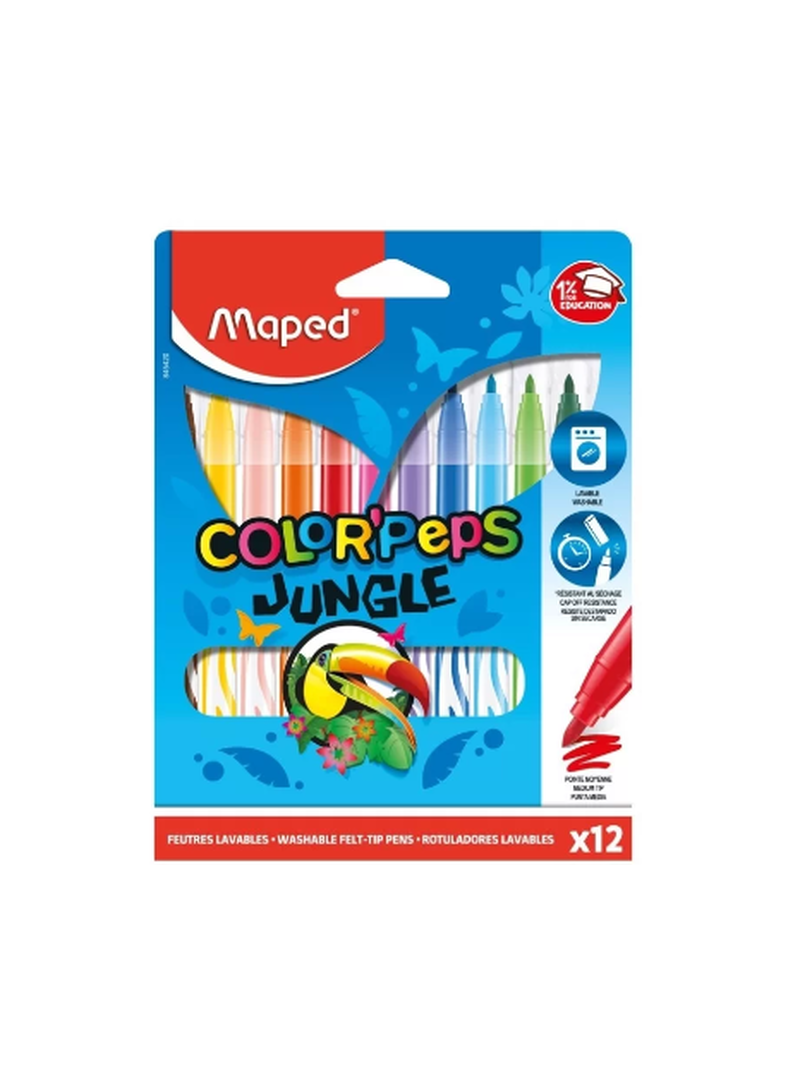 imagem Canetinha Color'Peps Jungle Maped 12un