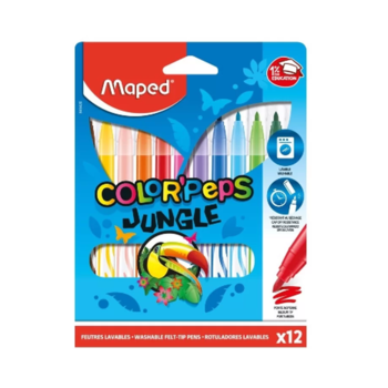 imagem Canetinha Color'Peps Jungle Maped 12un