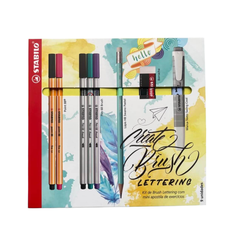 imagem Kit Brush Lettering Stabilo