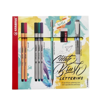 imagem Kit Brush Lettering Stabilo