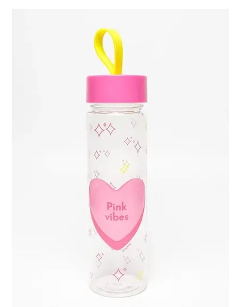 imagem GARRAFA PLÁSTICA PINK VIBES 500 ml LEOARTE