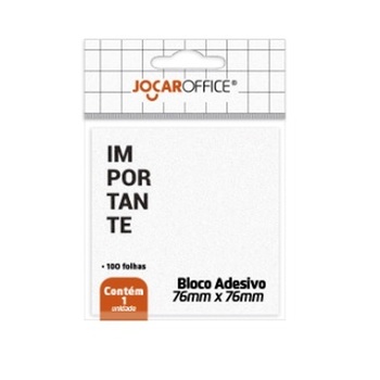 imagem Bloco Adesivo Importante Branco 7,6Cm7,6Cm 100F C/1Und Jocar Office