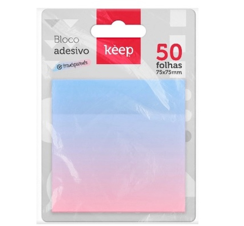 imagem Bloco Adesivo Degrade 75x75mm 50 Folhas Keep - EI154